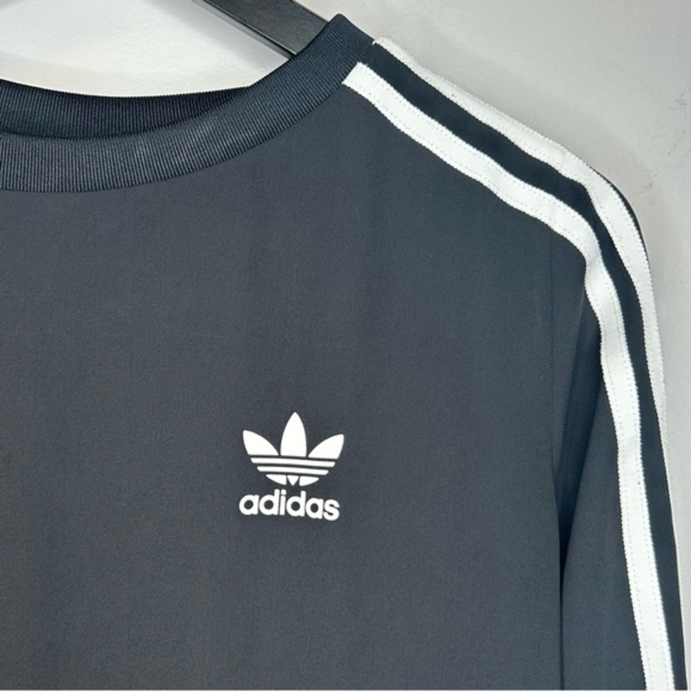 Adidas Originals Three Stripe Chiffon Sweatshirt Size 8 - Picture 7 of 11